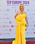 Yellow evening dress Formal prom gown
